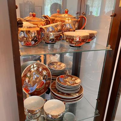 Stunning Antique Japanese Satsuma Porcelain Tea Set
