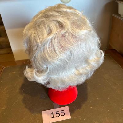 Red Frocked Head mannequin with wig