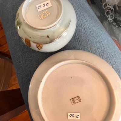 Antique Japanese Porcelain 15 Piece Demitasse Tea Set