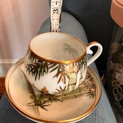 Antique Japanese Porcelain 15 Piece Demitasse Tea Set