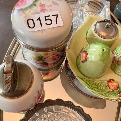 Vintage Porcelain & Glass Lot - Carlton Ware, Hand Painted China