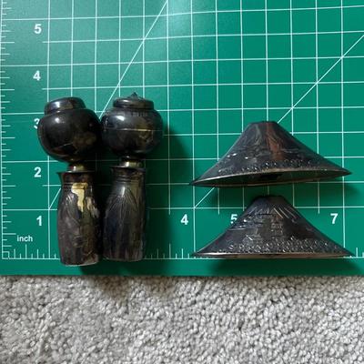 Antique Asian Decor, Collectibles - Vases Mugs Salt/Pepper Sterling Silver