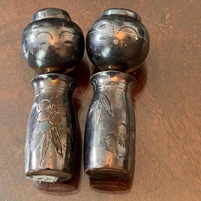 Antique Asian Decor, Collectibles - Vases Mugs Salt/Pepper Sterling Silver