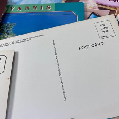Big lot of un-posted Vintage travel postcards