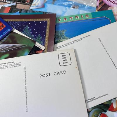 Big lot of un-posted Vintage travel postcards