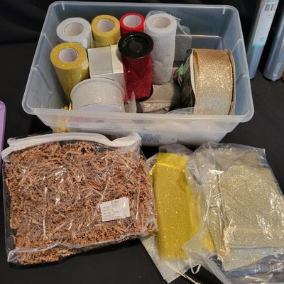 Huge Assortment of Cards, Decorative Papers, Ribbon and More (EW-DW)