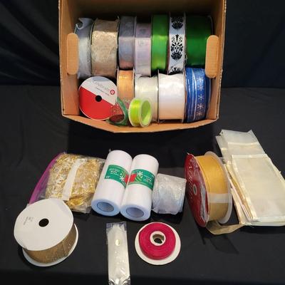 Huge Assortment of Cards, Decorative Papers, Ribbon and More (EW-DW)