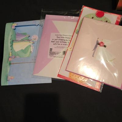 Huge Assortment of Cards, Decorative Papers, Ribbon and More (EW-DW)