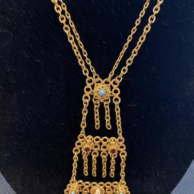 Vintage Florenza 3 tier necklace