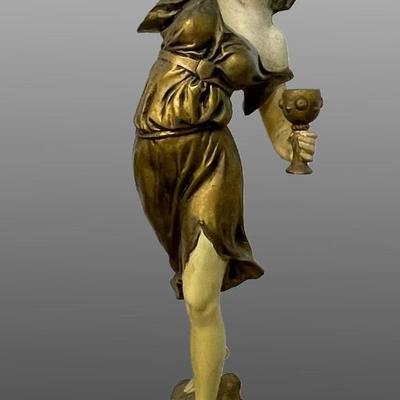 19th Century female spelter sculptor