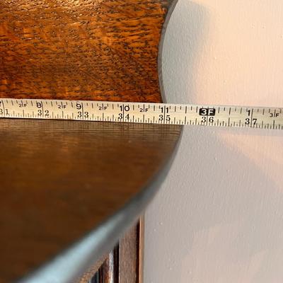 Antique Bow Front Curved Glass Curio Cabinet