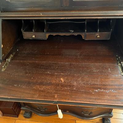 Antique Ball & Claw Feet Secretary Desk