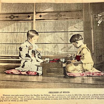 Antique Illustrations of Japanese Life  c1900
