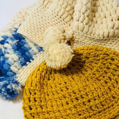 Vintage crocheted hats