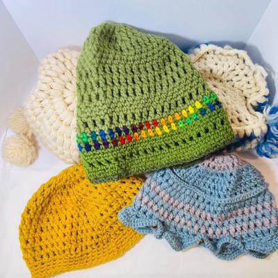 Vintage crocheted hats