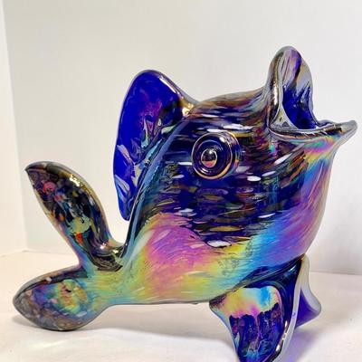 Carnival glass fish