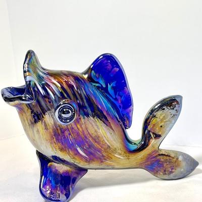 Carnival glass fish