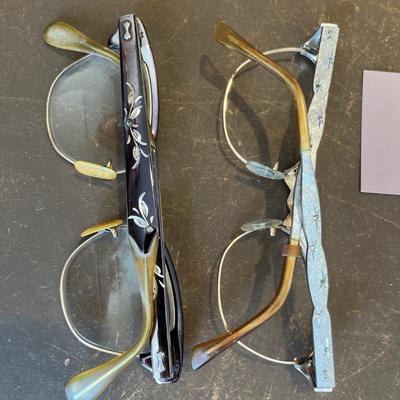Vintage Cat Eye two pairs eyeglasses