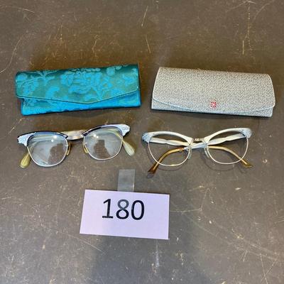 Vintage Cat Eye two pairs eyeglasses