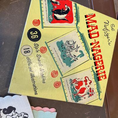 Vintage Mad-Nagerie napkins