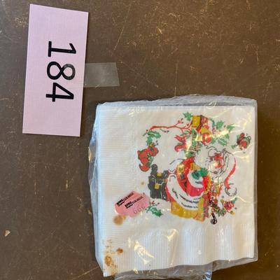 Vintage, Santa Christmas napkins