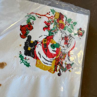 Vintage, Santa Christmas napkins