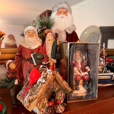 Huge Vntg. Contemp. Christmas Decor Lot - Enesco, Dept. 56, Kirk Stieff