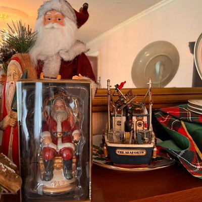 Huge Vntg. Contemp. Christmas Decor Lot - Enesco, Dept. 56, Kirk Stieff