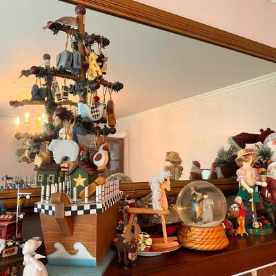 Huge Vntg. Contemp. Christmas Decor Lot - Enesco, Dept. 56, Kirk Stieff