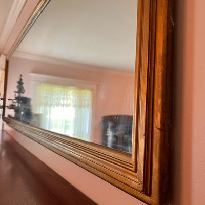 Vintage Gold Gilt Wood Frame Mirror 75"x24"