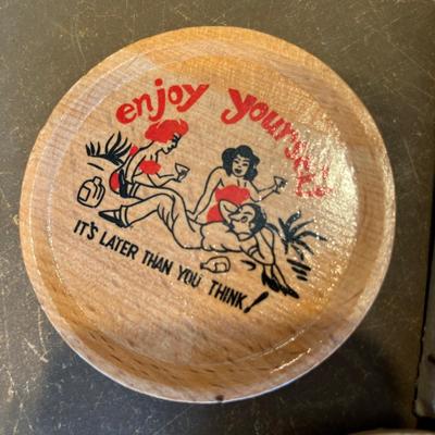 Vintage bar tray & coaster Cool!