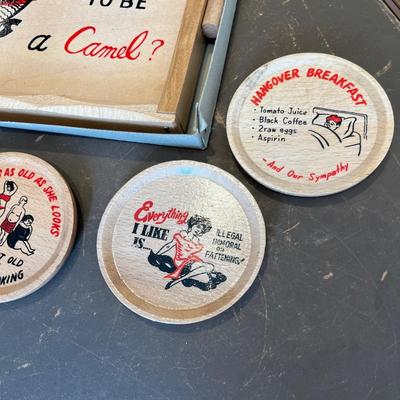 Vintage bar tray & coaster Cool!