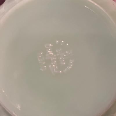 Jadite Fireking Swirl mixing bowl