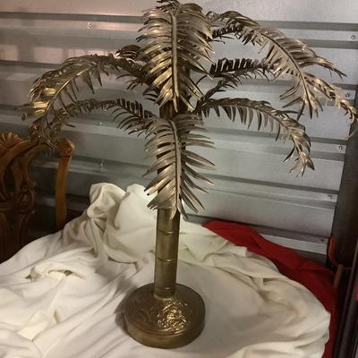 Brass palm tree