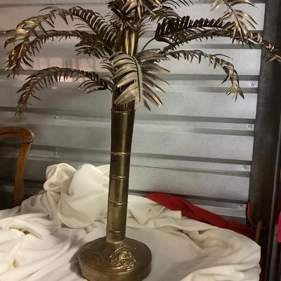 Brass palm tree