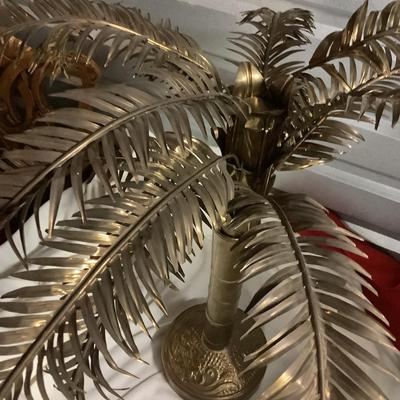 Brass palm tree