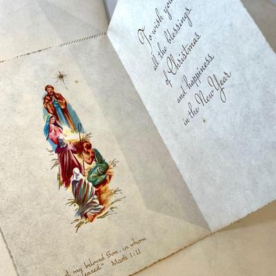 Vintage Christmas card lot