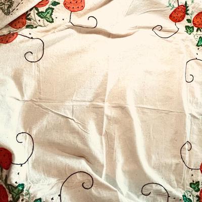 Vintage hand stitched tablecloth