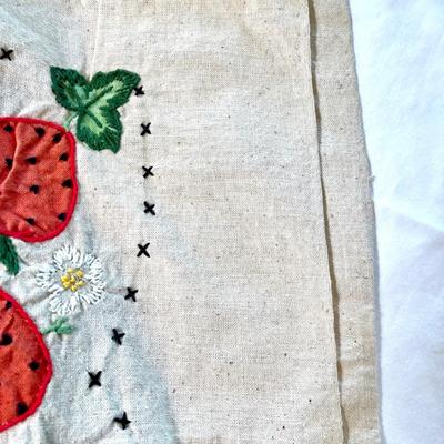Vintage hand stitched tablecloth