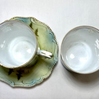 Rare RS Prussia chocolate cups and saucer