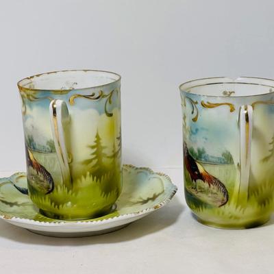 Rare RS Prussia chocolate cups and saucer