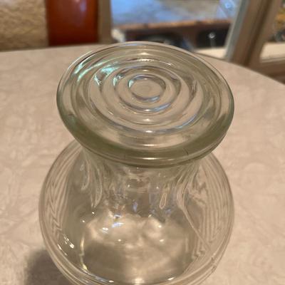 Vintage beverage, juice, jar with lid