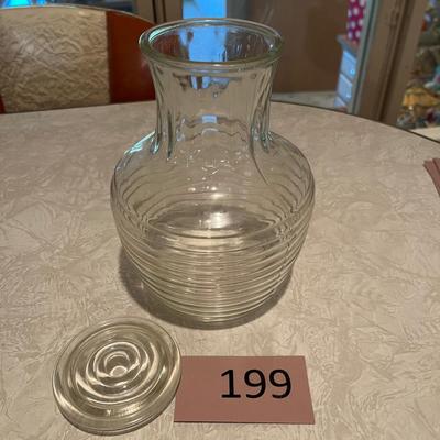 Vintage beverage, juice, jar with lid