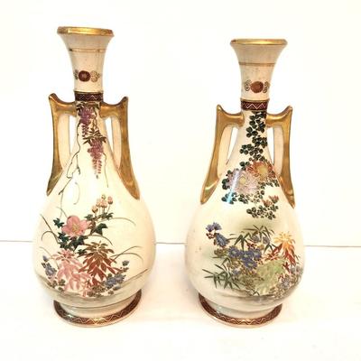 Lot #37 Pair of Lovely Japanese Vases