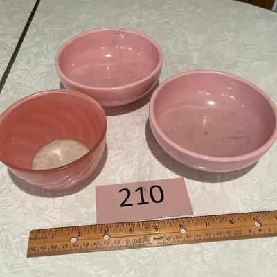 Two Pink McCoy bowls + more