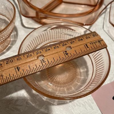 Assortment Pink Depression serving