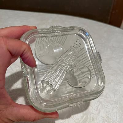 Depression Era small square refrigerator dish