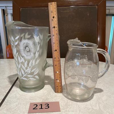 Two vintage pitchers