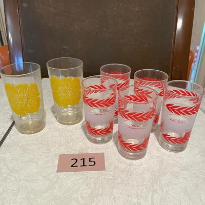 Vintage glasses tumblers