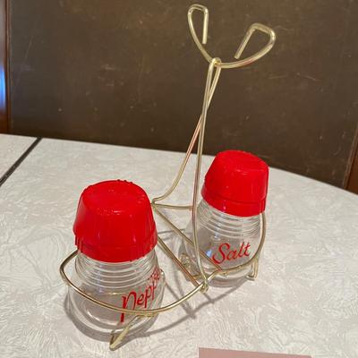 Vintage Salt & Pepper with stand